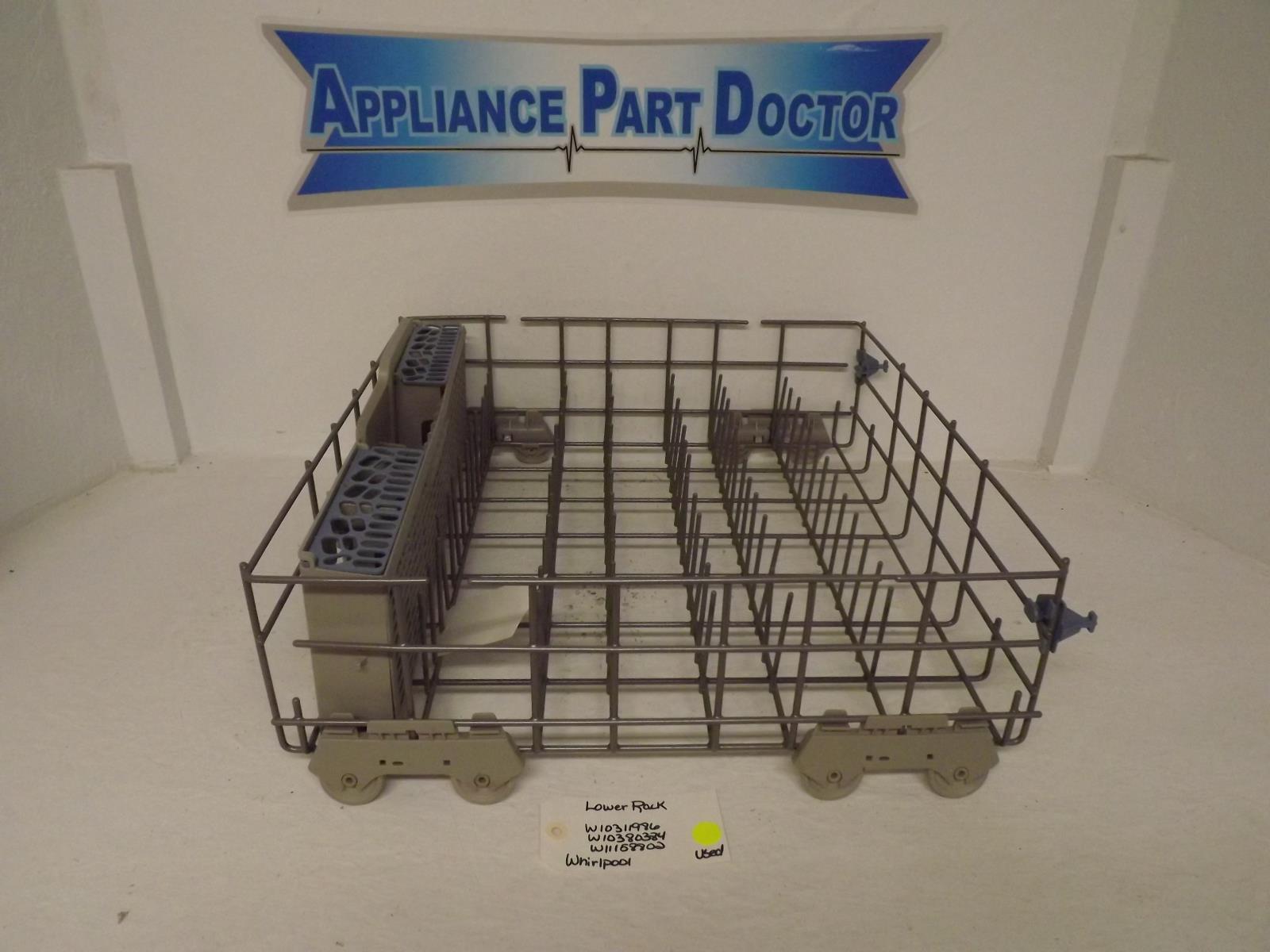 Whirlpool Dishwasher W10311986 W10380384 W11158802 Lower Rack Used Whirlpool Dishwasher W10311986 W10380384 W11158802 Lower Rack Used